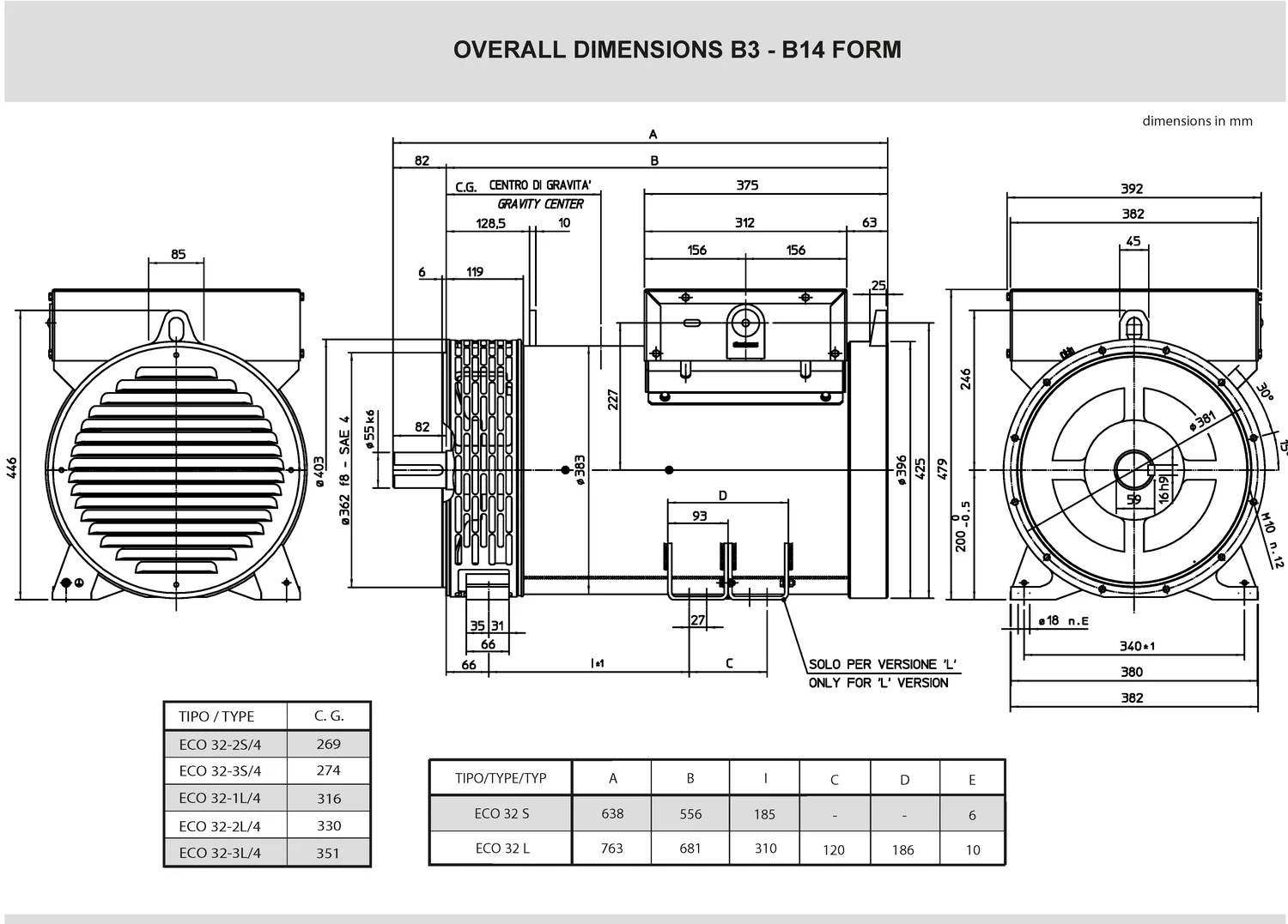 Mecc Alte ECO32-2S/4 - 28 кВт купить  | Генератор в Техэкспо