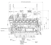 Чертеж дизельной электростанции  WPG1100-B 7NG – 
фото 1 из 13