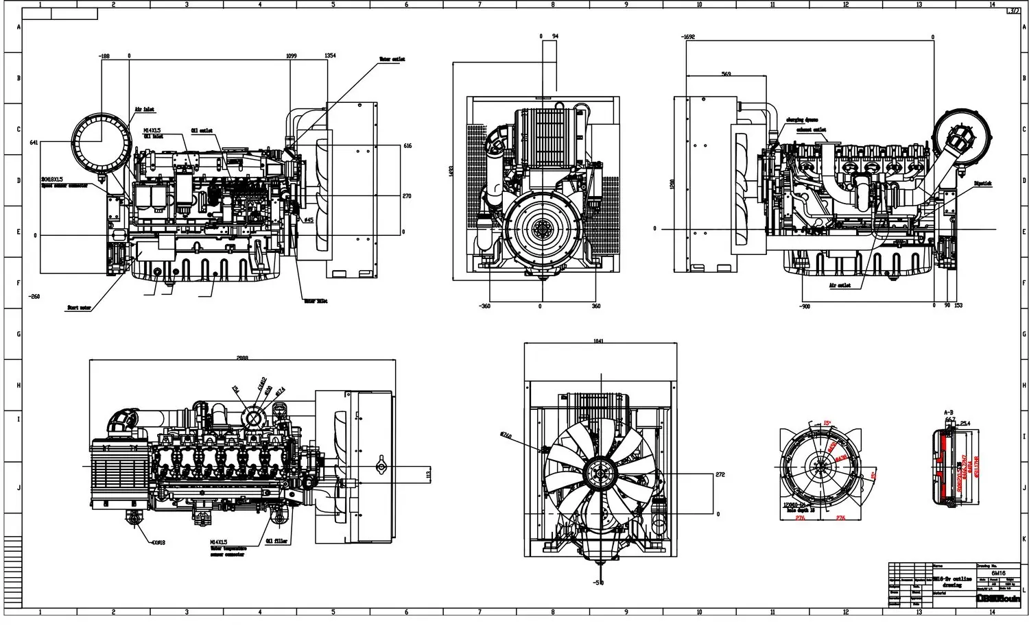 Baudouin 6M16G275/5e2 - 0 кВт купить  за 435&nbsp;195 рублей | Двигатель в Техэкспо