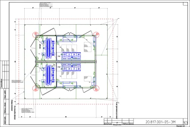 Замена трансформаторной подстанции КТПН, прокладка и подключение силового оборудования для ГУП «Водоканал Санкт-Петербурга» – чертеж из проектной документации 4 из 4