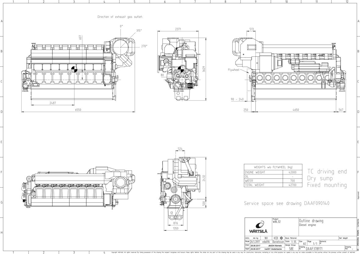 Wärtsilä 8V31DF - 0 кВт купить  | Двигатель в Техэкспо