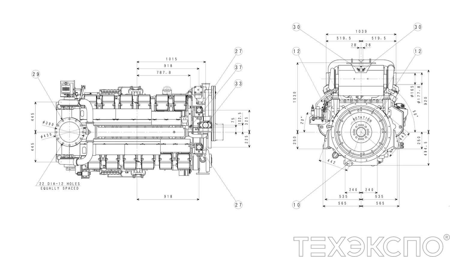 Mitsubishi S12R-PTAW - 0 кВт купить  | Двигатель в Техэкспо