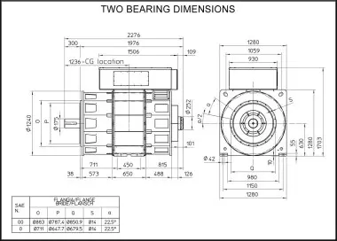  Высоковольтный альтернатор 6,3-6,6 кВ: ECO49MV 4 A, pitch 5/6 (2620 - 6108 кВА) – фото 14 из 14