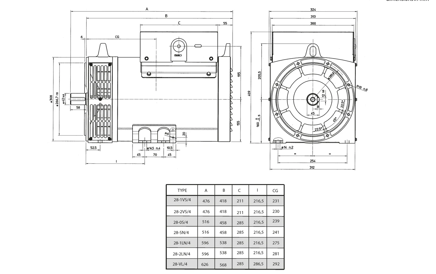 Mecc Alte ECO28-2LN/4 - 20 кВт купить  | Генератор в Техэкспо