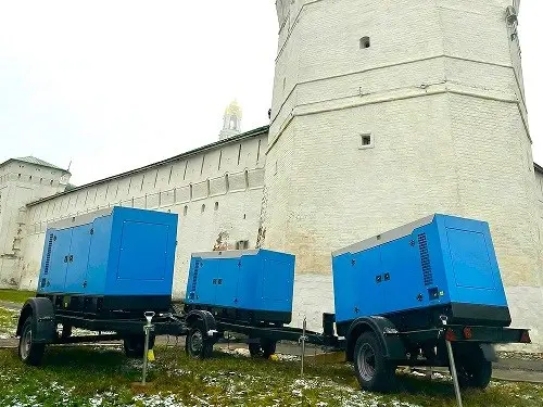 Поставка трех передвижных ДГУ общей мощностью 200 кВт, г. Сергиев Посад
