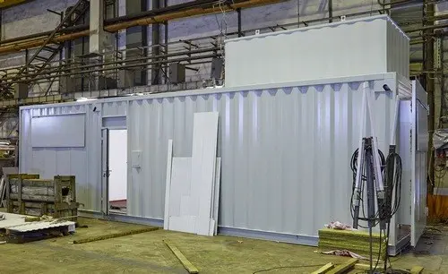 Контейнер типа «Север» 10 м  с камерами шумоглушения и конструкцией для снижения шума глушителей ДГУ для НПО Петровакс Фарм