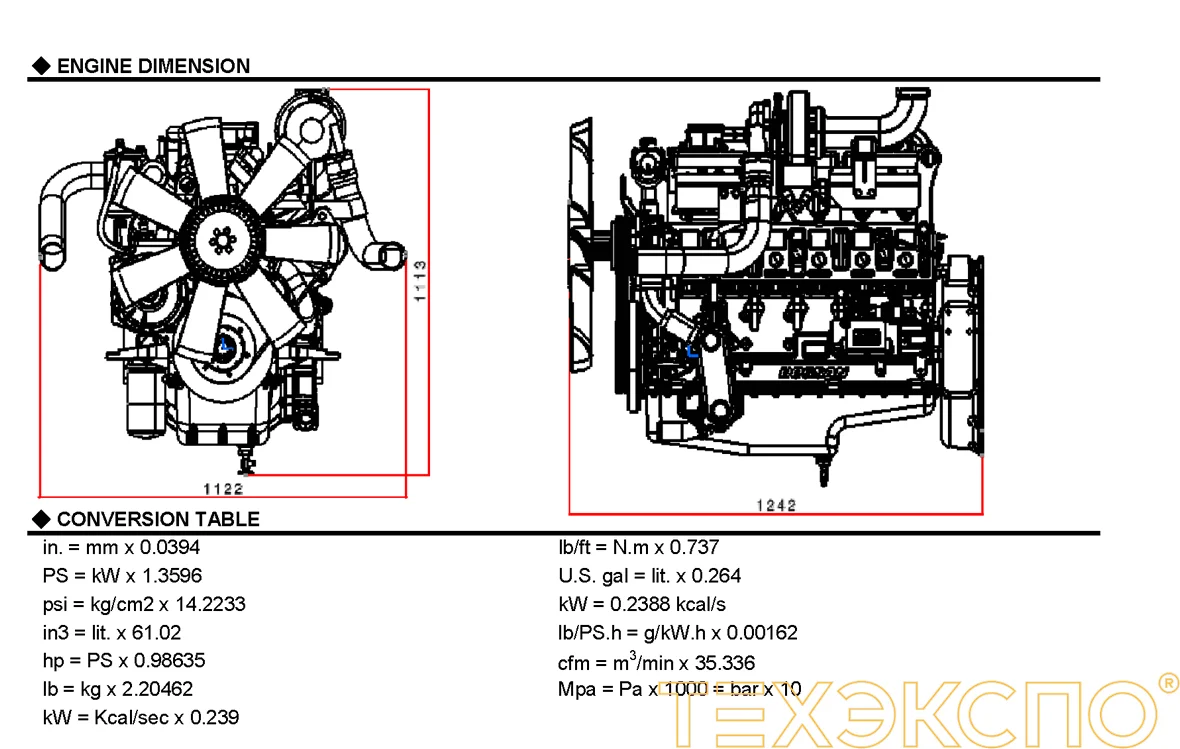 Doosan DP086LA - 0 кВт купить  | Двигатель в Техэкспо