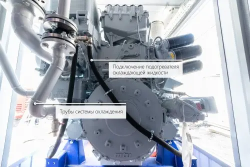 Немецкая ДГУ MTU единичной мощностью 2547 кВт в контейнере для газовой компании "НОВАТЭК" – фото 29 из 74