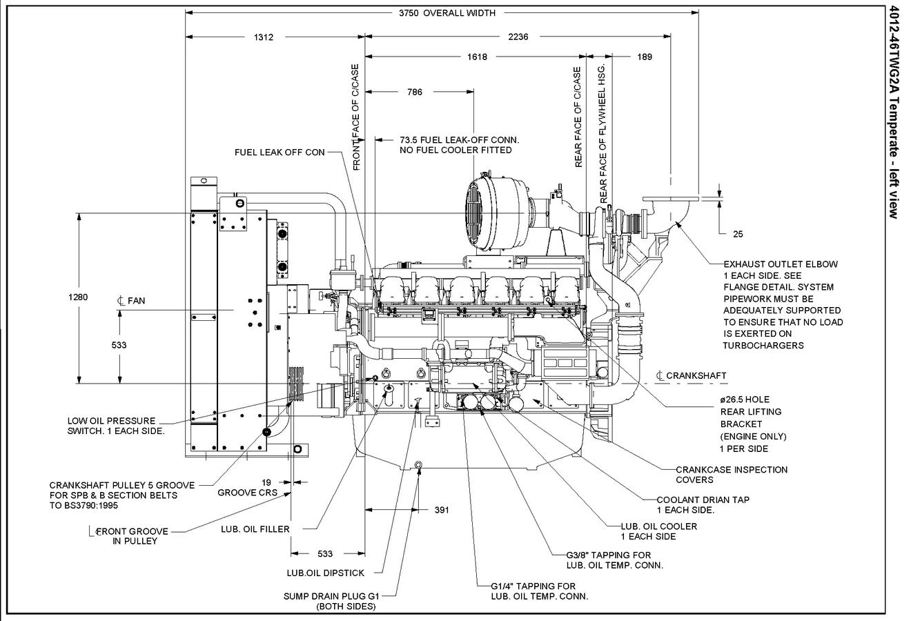 Perkins 4012-46TWG3A - 0 кВт купить  | Двигатель в Техэкспо