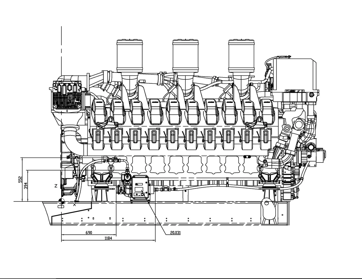 MTU 16V4000G63 - 0 кВт купить  | Двигатель в Техэкспо