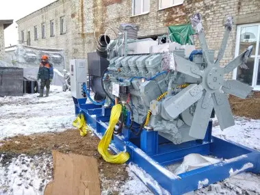 Монтаж ТЭ.1000 на фундамент – фото 4 из 15