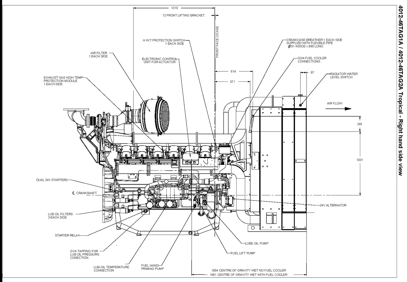 Perkins 4012-46TAG2A - 0 кВт купить  | Двигатель в Техэкспо