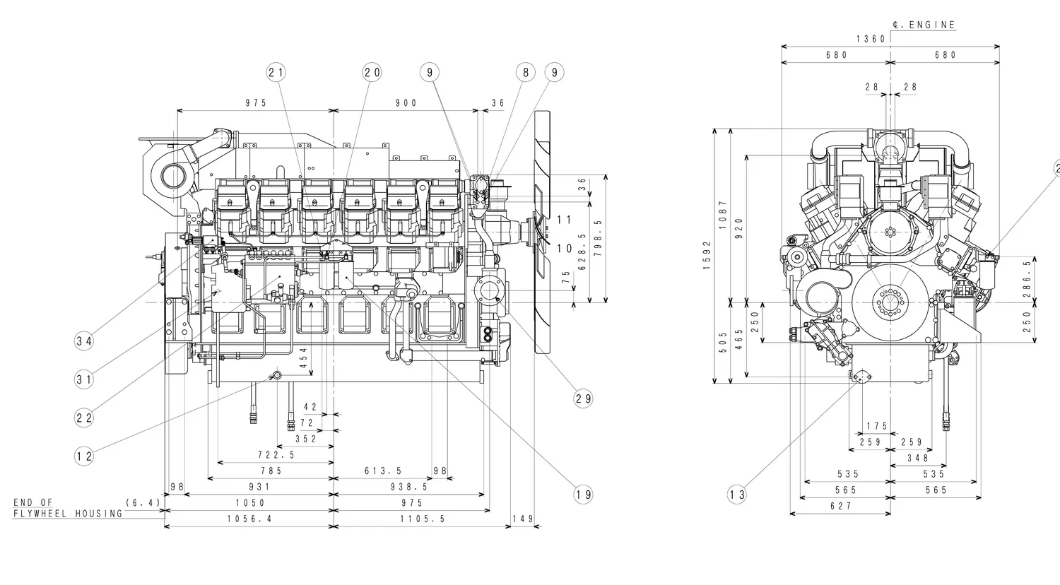 Mitsubishi S12R-PTA-S - 0 кВт купить  | Двигатель в Техэкспо