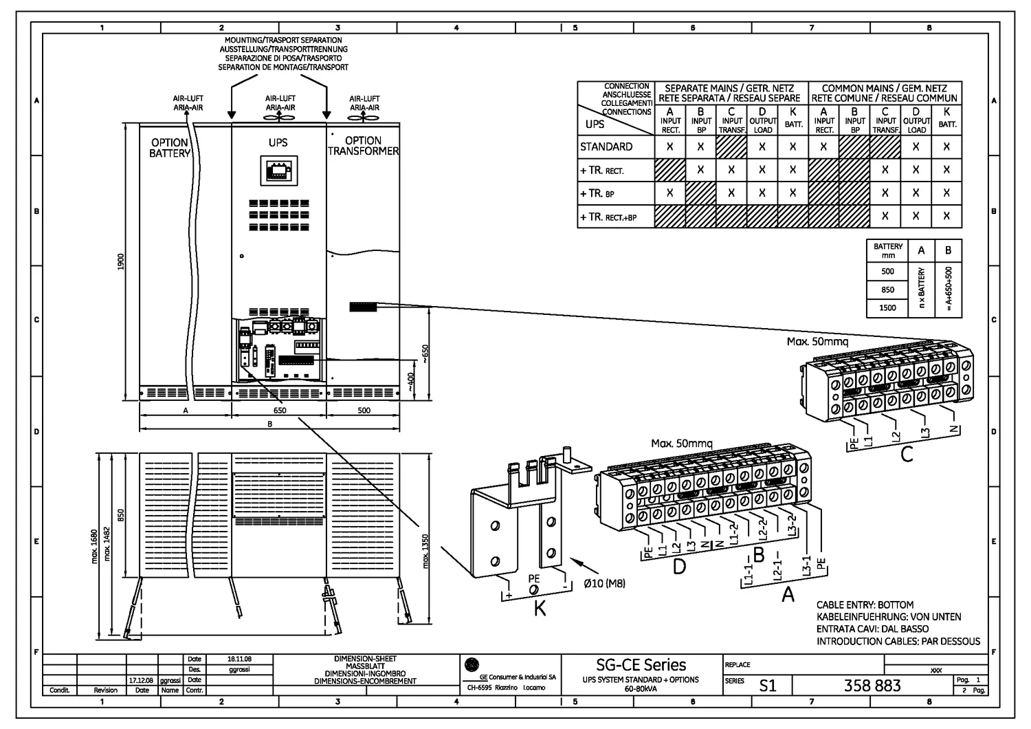 General Electric SG80 - 72 кВт купить  | ИБП (UPS) в Техэкспо