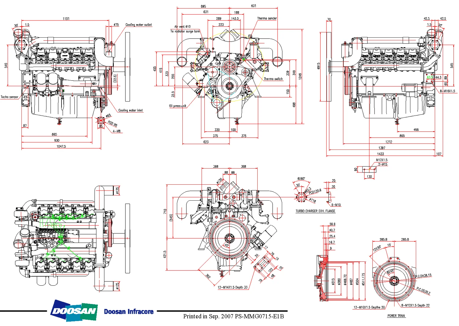 Doosan DP222CC - 0 кВт купить  | Двигатель в Техэкспо