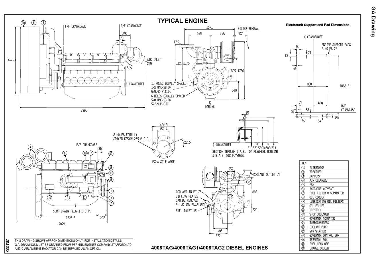Perkins 4008TAG - 0 кВт купить  | Двигатель в Техэкспо