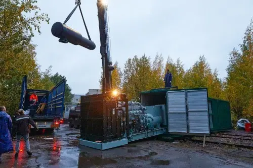 Две высоковольтных ДЭС по 1200 кВт 10,5 кВ в контейнерах для объекта – фото 25 из 25