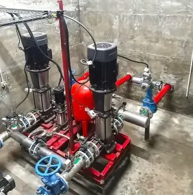Насосные установки пожаротушения и водоснабжения для вахтового поселка нефтяной компании в Иркутской области – фото 14 из 20