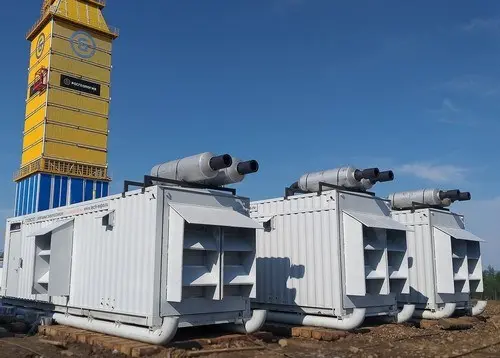 4 контейнера по 12 метров на полозьях для энергоснабжения буровой установки в Сибири