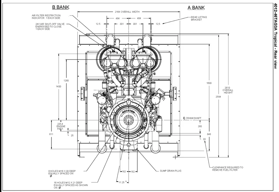 Perkins 4012-46TAG3A - 0 кВт купить  | Двигатель в Техэкспо