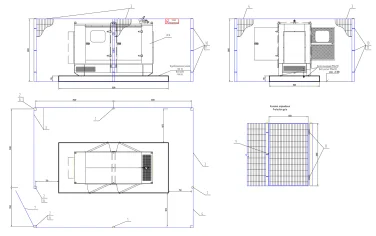 ДЭС мощностью 80 кВт в кожухе для Западного скоростного диаметра в Петербурге – чертеж из проектной документации 1 из 8