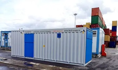 Два контейнера для ДГУ 800 кВт для контейнерного терминала (КТСП) в Петербурге – фото 2 из 10