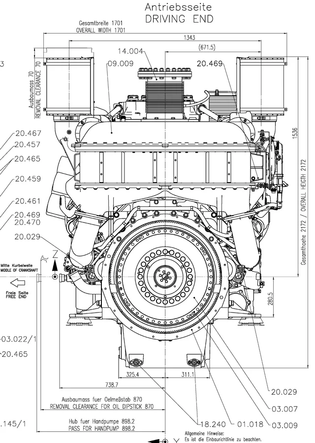 MTU 20V4000G44F - 0 кВт купить  | Двигатель в Техэкспо