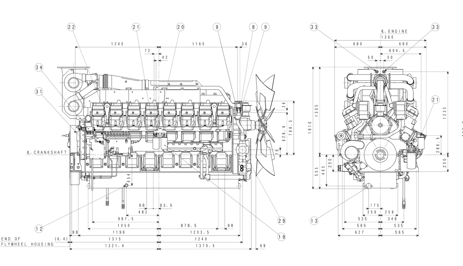 Mitsubishi S16R-PTA - 0 кВт купить  | Двигатель в Техэкспо