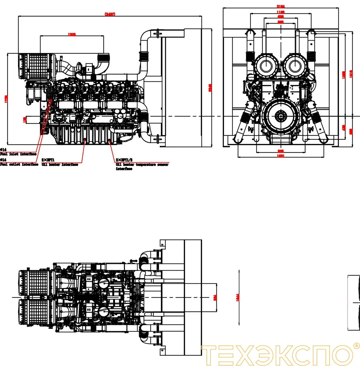 Baudouin 12M55G3000/5 - 0 кВт купить  | Двигатель в Техэкспо