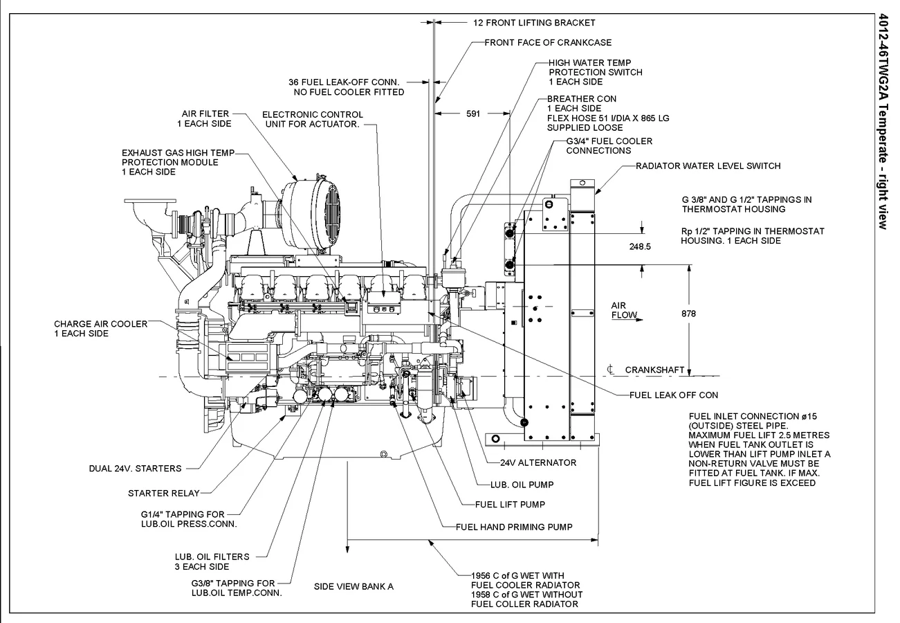 Perkins 4012-46TWG3A - 0 кВт купить  | Двигатель в Техэкспо