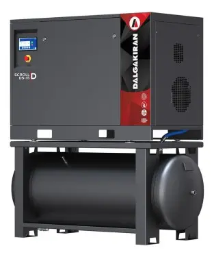 Компрессор спиральный DS 15-10-500 (2x7.5) мощностью 15 кВт