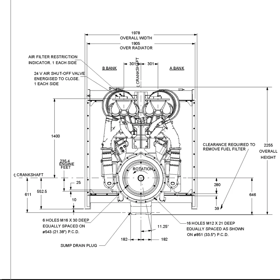 Perkins 4012-46TWG3A - 0 кВт купить  | Двигатель в Техэкспо