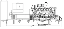 Чертеж дизельной электростанции  WPG1100-B 7NG – 
фото 10 из 13