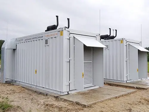 Два контейнера энергокомплекса 1200 кВт для производителя биопрепаратов «Генериум»