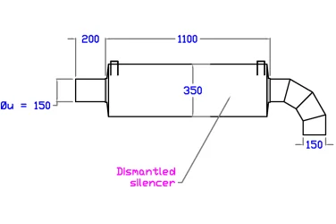 Дизель-генератор Green Power GP440A/P-N мощностью 320 кВт для НИИ гигиены, профпатологии и экологии человека – чертеж из проектной документации 5 из 5