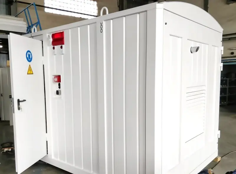 ДЭС 80 кВт в контейнере для школы в деревне Большая Пустомержа в Ленинградской области