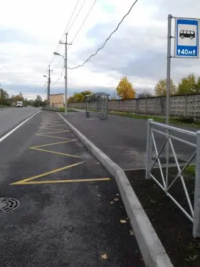 Ремонт проезжей части и организация остановок городского пассажирского транспорта в Пушкинском районе Санкт-Петербурга – фото 20 из 30