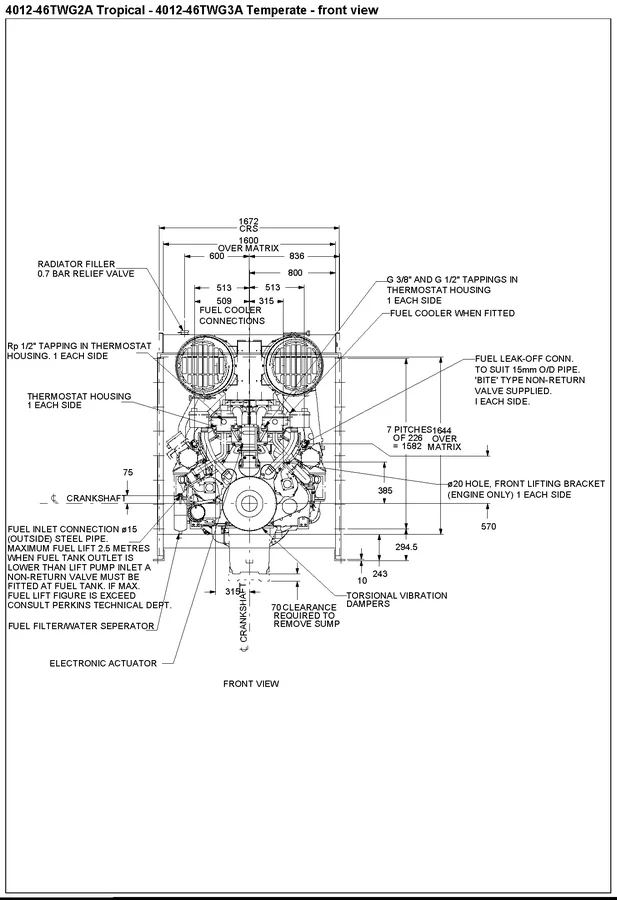 Perkins 4012-46TWG2A - 0 кВт купить  | Двигатель в Техэкспо