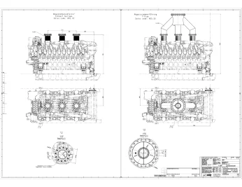 Немецкая ДГУ MTU единичной мощностью 2547 кВт в контейнере для газовой компании "НОВАТЭК" – чертеж из проектной документации 5 из 11