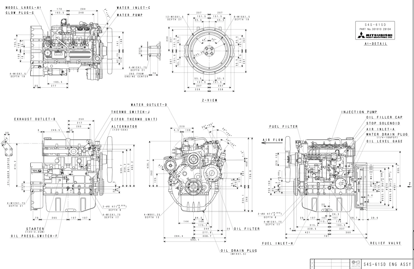 Mitsubishi S4S - 0 кВт купить  | Двигатель в Техэкспо