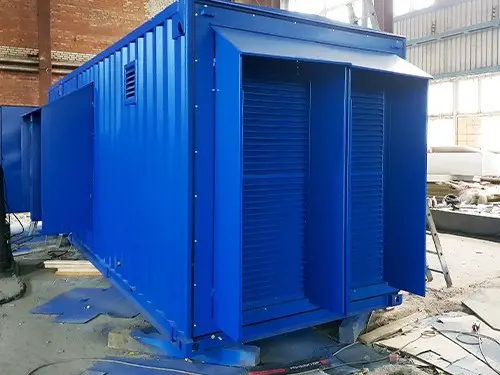 Контейнер для ДГУ 800 кВт и топливным отсеком для переработки лома цветных металлов