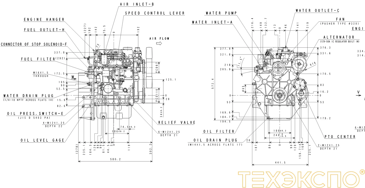 Mitsubishi S4L2-SDH - 0 кВт купить  | Двигатель в Техэкспо