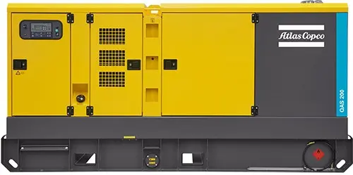 Дизельная электростанция Atlas Copco QIS 225 мощностью 160 кВт на шасси для завода «АВАНГАРД»