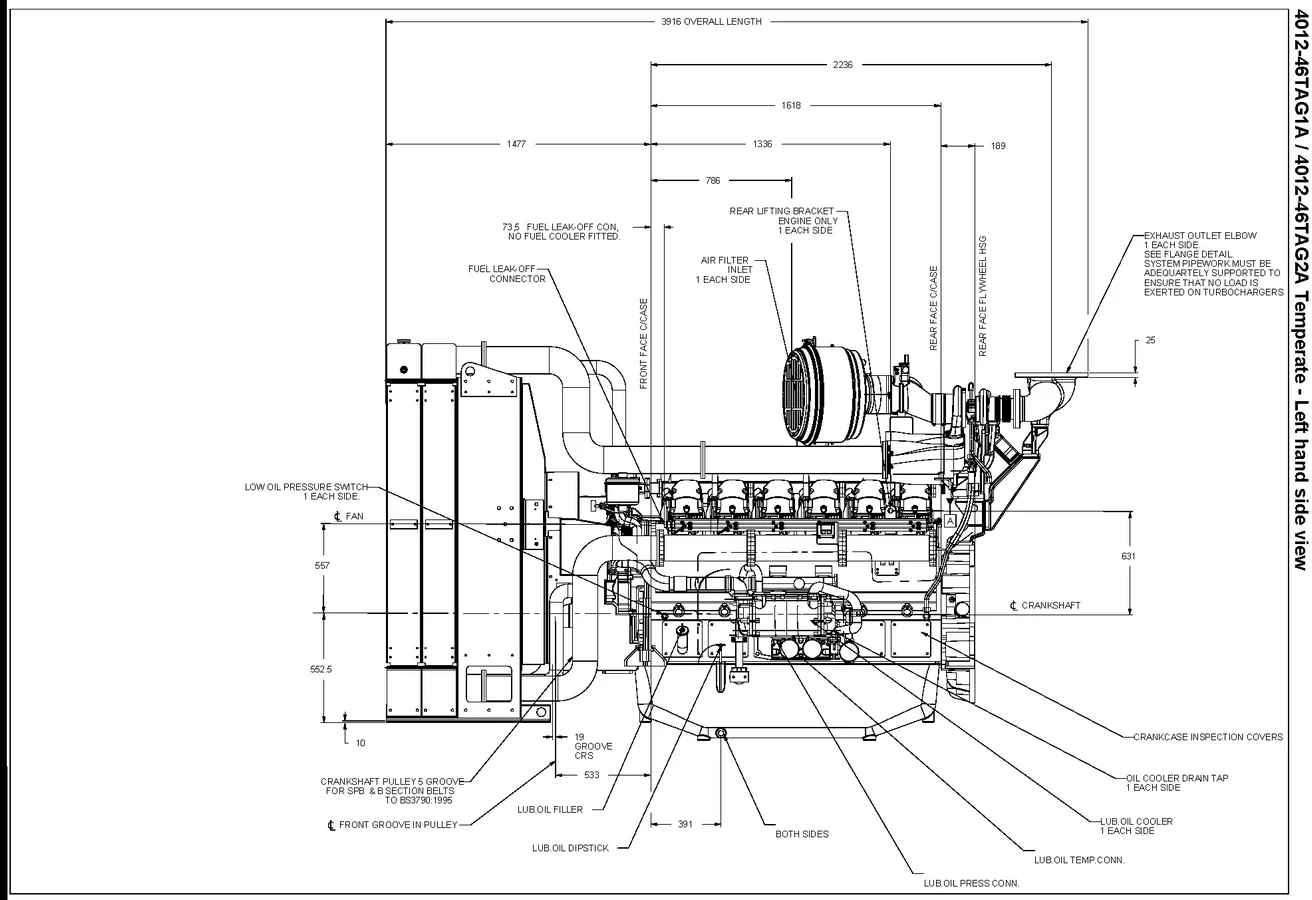 Perkins 4012-46TAG2A - 0 кВт купить  | Двигатель в Техэкспо