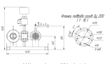 Два контейнера с тепловым модулем для газопоршневой установки – чертеж из проектной документации 7 из 14