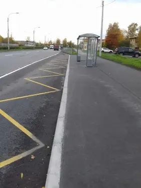 Ремонт проезжей части и организация остановок городского пассажирского транспорта в Пушкинском районе Санкт-Петербурга – фото 18 из 30