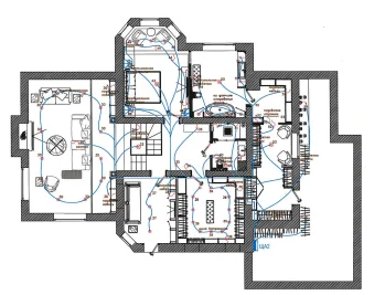 Дизельная электростанция 24 кВт в кожухе с АВР для коттеджа в Репино – чертеж из проектной документации 8 из 11