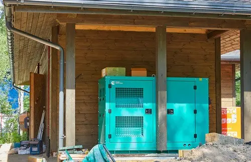 ДЭС Cummins C66D в кожухе мощностью 48 кВт с АВР для коттеджа в Курортном районе Санкт-Петербурга