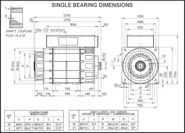  Высоковольтный альтернатор 6,3-6,6 кВ: ECO49MV 4 A, pitch 5/6 (2620 - 6108 кВА) – фото 1 из 14