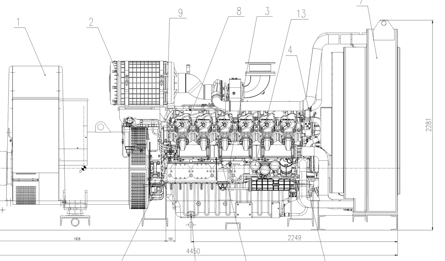Weichai WPG1100 B7 - ДЭС 800 кВт  за 26&nbsp;205&nbsp;922 рублей | Дизельная электростанция в Техэкспо